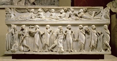 Sarcophagus of the Muses, Roman by Roman